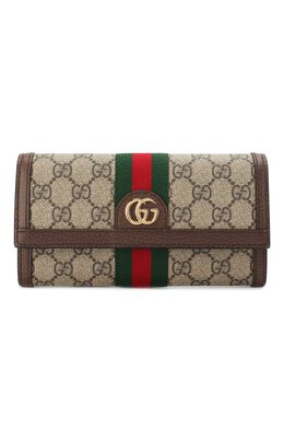 Gucci: Бежевый кошелёк Ophidia GG