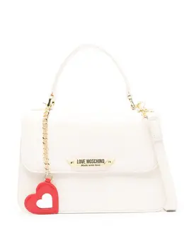 Love Moschino: Белая сумка-шоппер 