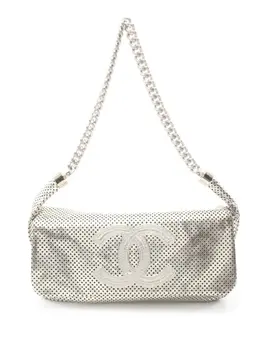 CHANEL Pre-Owned: Серебристая сумка 