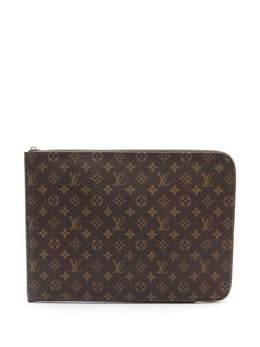 Louis Vuitton Pre-Owned: Коричневый клатч