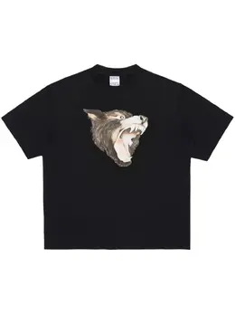 Marcelo Burlon County of Milan: Чёрная футболка 