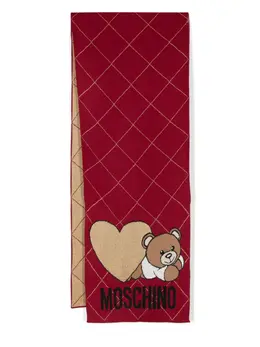 Moschino: Тёмный шарф  Teddy Bear