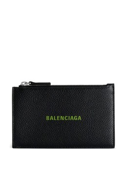 Balenciaga: Чёрный картхолдер  Cash