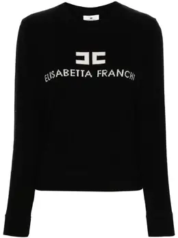 Elisabetta Franchi: Чёрный свитер 