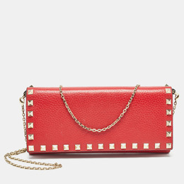 Valentino: Красный кошелёк  Rockstud