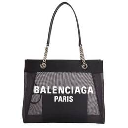 Balenciaga: Чёрная сумка-шоппер  Free