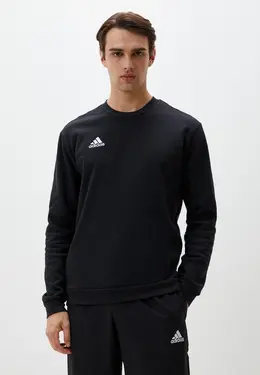 adidas: Чёрный свитшот 