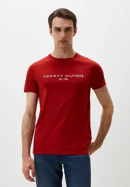 Tommy Hilfiger: Красная футболка 