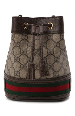 Gucci: Бежевая сумка  Ophidia