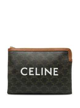 Céline Pre-Owned: Коричневый клатч 