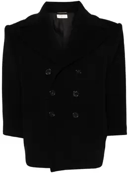 Saint Laurent: Пальто из шерсти 