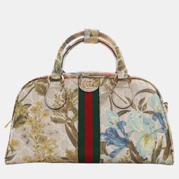 Gucci: Бежевая сумка  Ophidia Flora