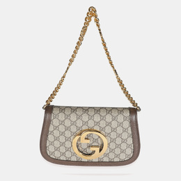 Gucci: Бежевая сумка  GG Supreme