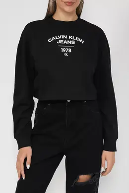 Calvin Klein Jeans: Чёрный свитшот 