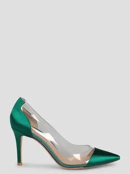 Gianvito Rossi: Зелёные туфли  Plexi