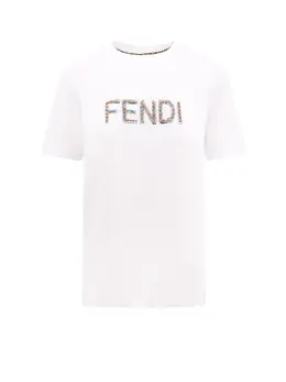 Fendi: Хлопковая футболка 