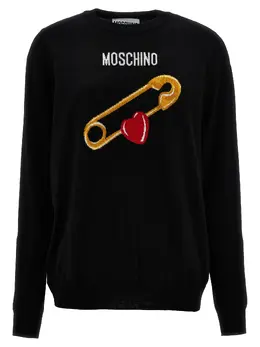 Moschino: Жаккардовый свитер 