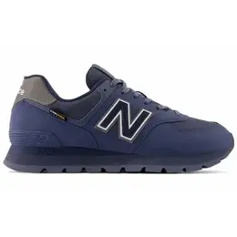 New Balance: Голубые кроссовки  574