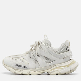 Balenciaga: Белые кроссовки  Track