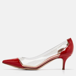 Gianvito Rossi: Красные туфли  Plexi