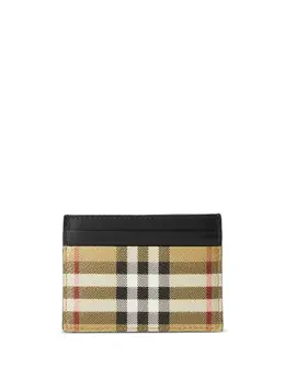 Burberry: Чёрный картхолдер  Vintage Check