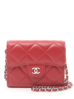 CHANEL Pre-Owned: Красный кошелёк 