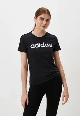 adidas: Чёрная футболка 