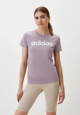 adidas: Фиолетовая футболка 