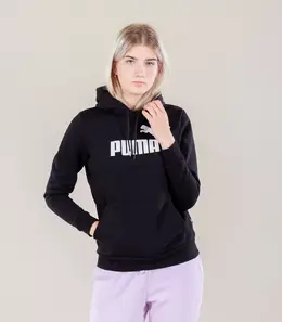 PUMA: Чёрная толстовка  Ess