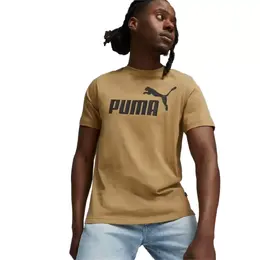 PUMA: Бежевая футболка  Ess