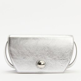 Furla: Серебристая сумка 