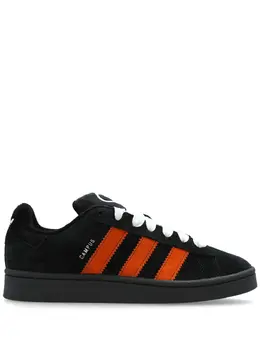 adidas: Чёрные кроссовки  Campus