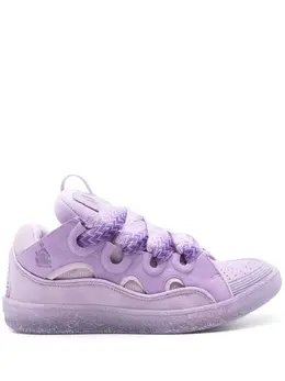 Lanvin: Фиолетовые кроссовки  Curb