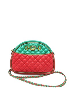 Gucci Pre-Owned: Зелёная сумка через плечо