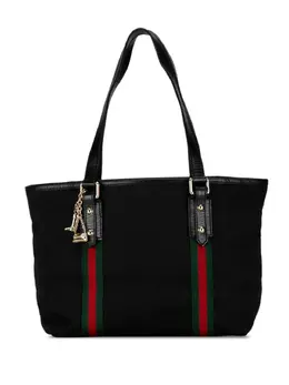 Gucci Pre-Owned: Чёрная сумка-шоппер 