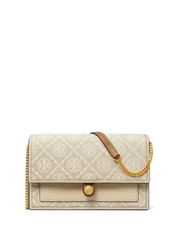 Tory Burch: Бежевая сумка 