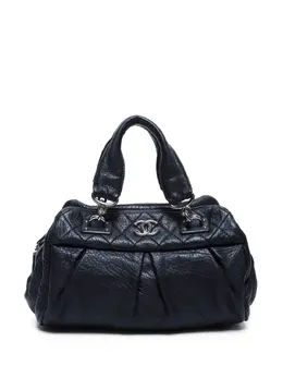 CHANEL Pre-Owned: Чёрная сумка-шоппер 