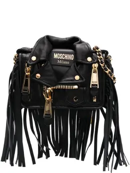 Moschino: Чёрная сумка  Biker