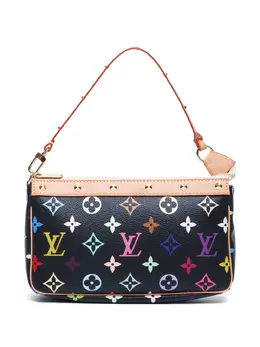 Louis Vuitton Pre-Owned: Чёрный клатч 