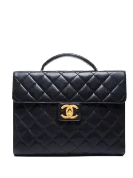 CHANEL Pre-Owned: Чёрная сумка 