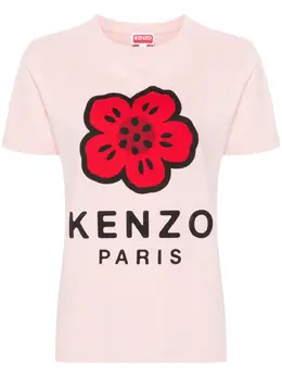 Kenzo: Футболка с цветочным принтом 
