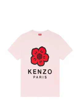 Kenzo: Розовая футболка 