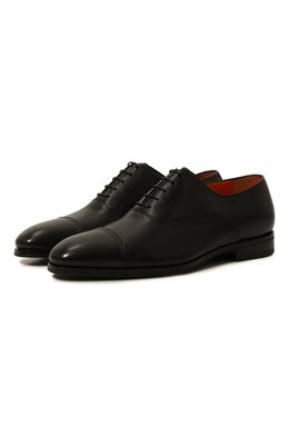 Santoni: Чёрные туфли 