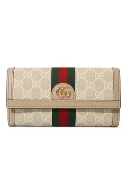 Gucci: Бежевый кошелёк 