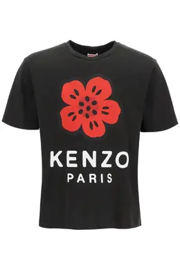 Kenzo: Футболка с цветочным принтом 