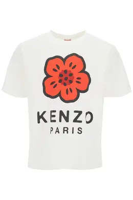 Kenzo: Футболка с цветочным принтом 