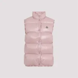 Moncler: Розовый жилет 