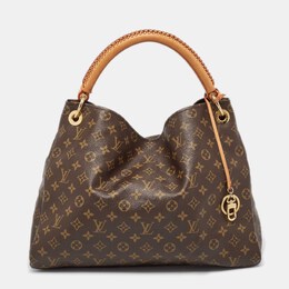 Louis Vuitton: Коричневая сумка 