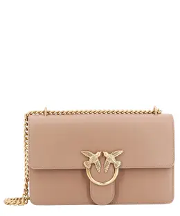 Pinko: Бежевая сумка  Love
