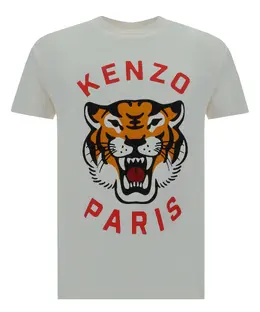 Kenzo: Хлопковая футболка  Tiger